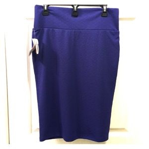 Lularoe Cassie Skirt solid purple BNWT